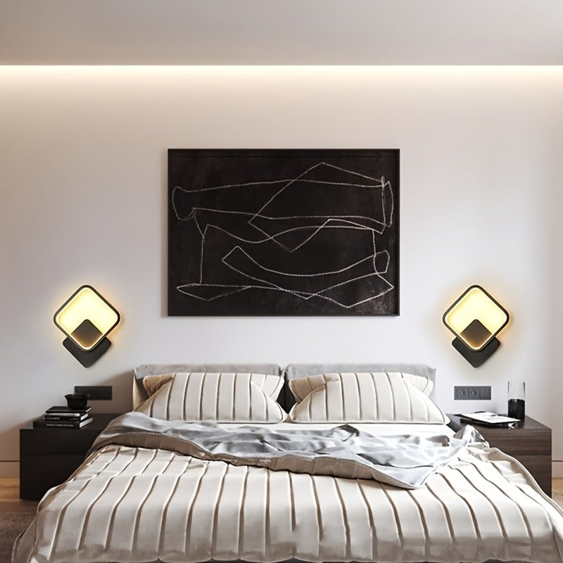 Modern Square LED Wall Lamp | Minimalist Design – Home Decor, Ambient Lighting