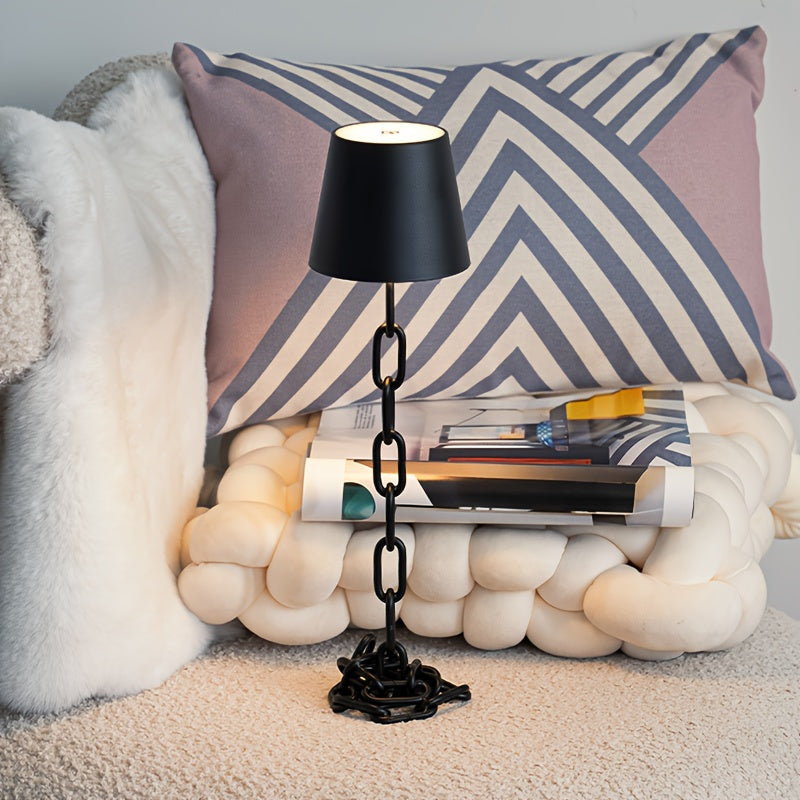 Modern Table Lamp | Rechargeable LED Light – Home Decor, Nightstand Lighting
