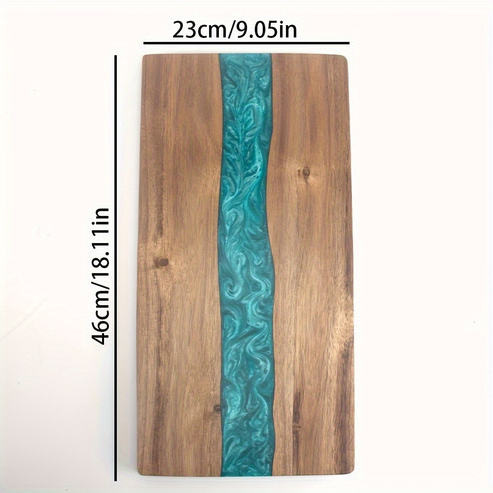 Resin River Cutting Board | Acacia Wood Charcuterie Board – Entertaining, Gift