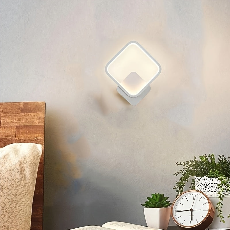Modern Square LED Wall Lamp | Minimalist Design – Home Decor, Ambient Lighting