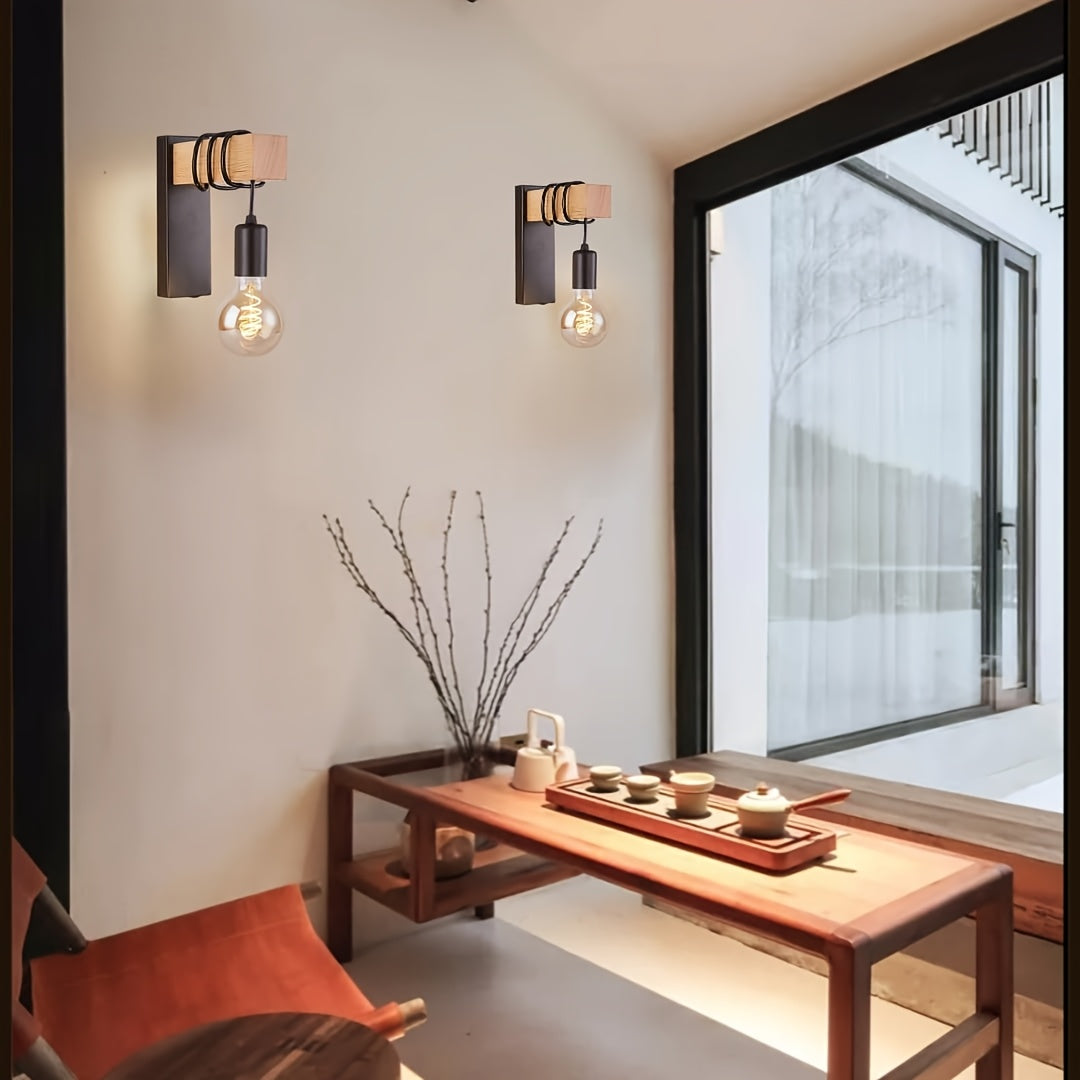 Modern Industrial Wall Sconce E27 Base Metal Finish – Home Decor, Lighting Solution