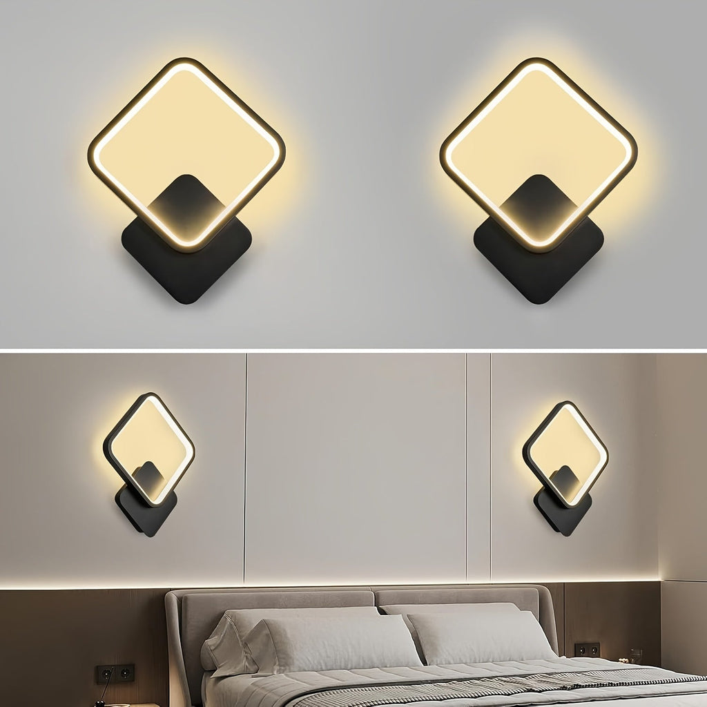 Modern Square LED Wall Lamp | Minimalist Design – Home Decor, Ambient Lighting