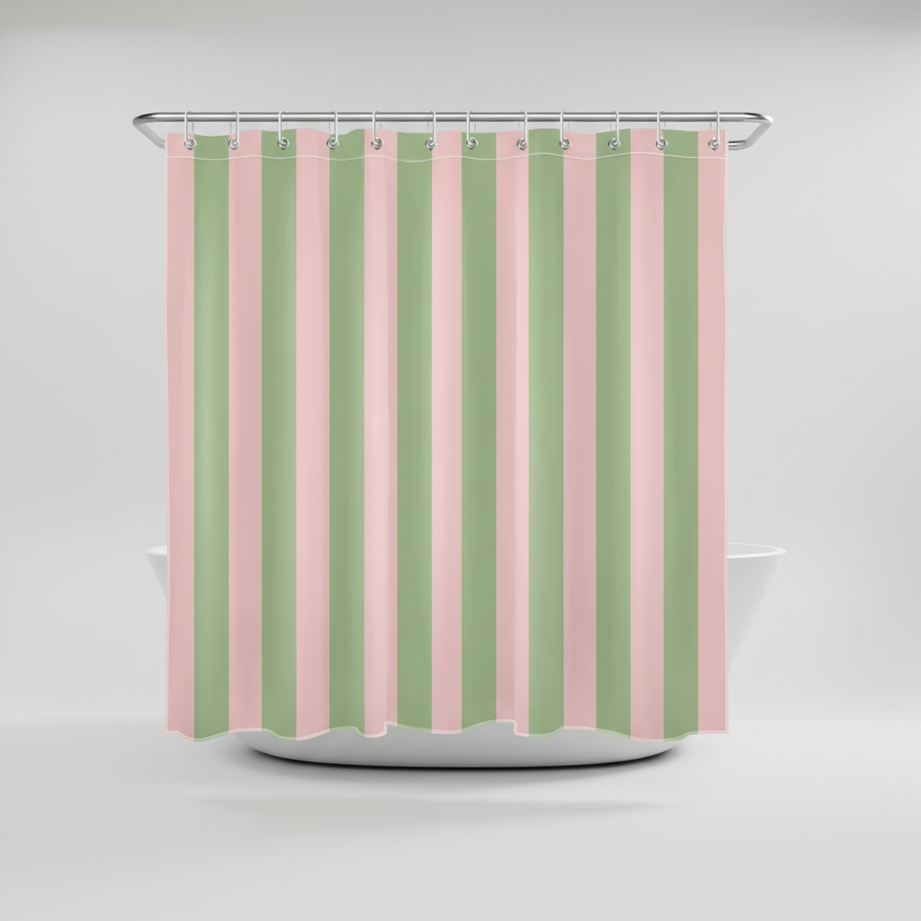 Boho Striped Shower Curtain – Bathroom Decor, Home Improvement