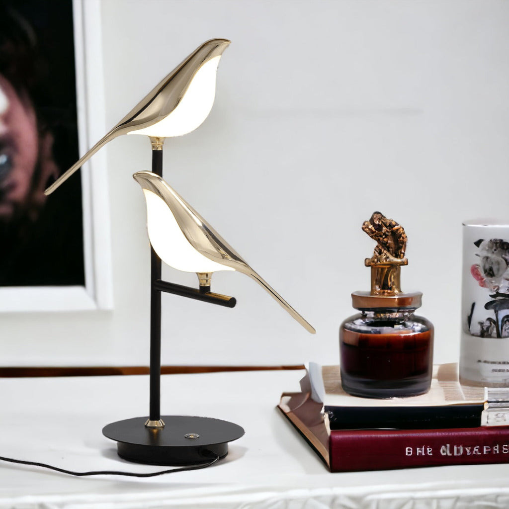 Golden Birdlight Wall Lamp | Modern LED Sconce – Home Decor, Ambient Lighting