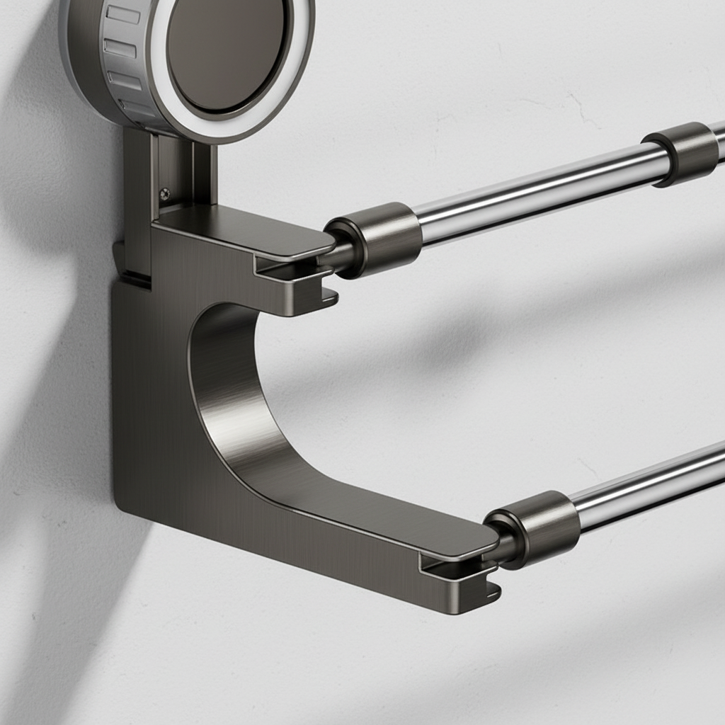Double Telescope Towel Rail – Space-Saving, Bathroom Organization