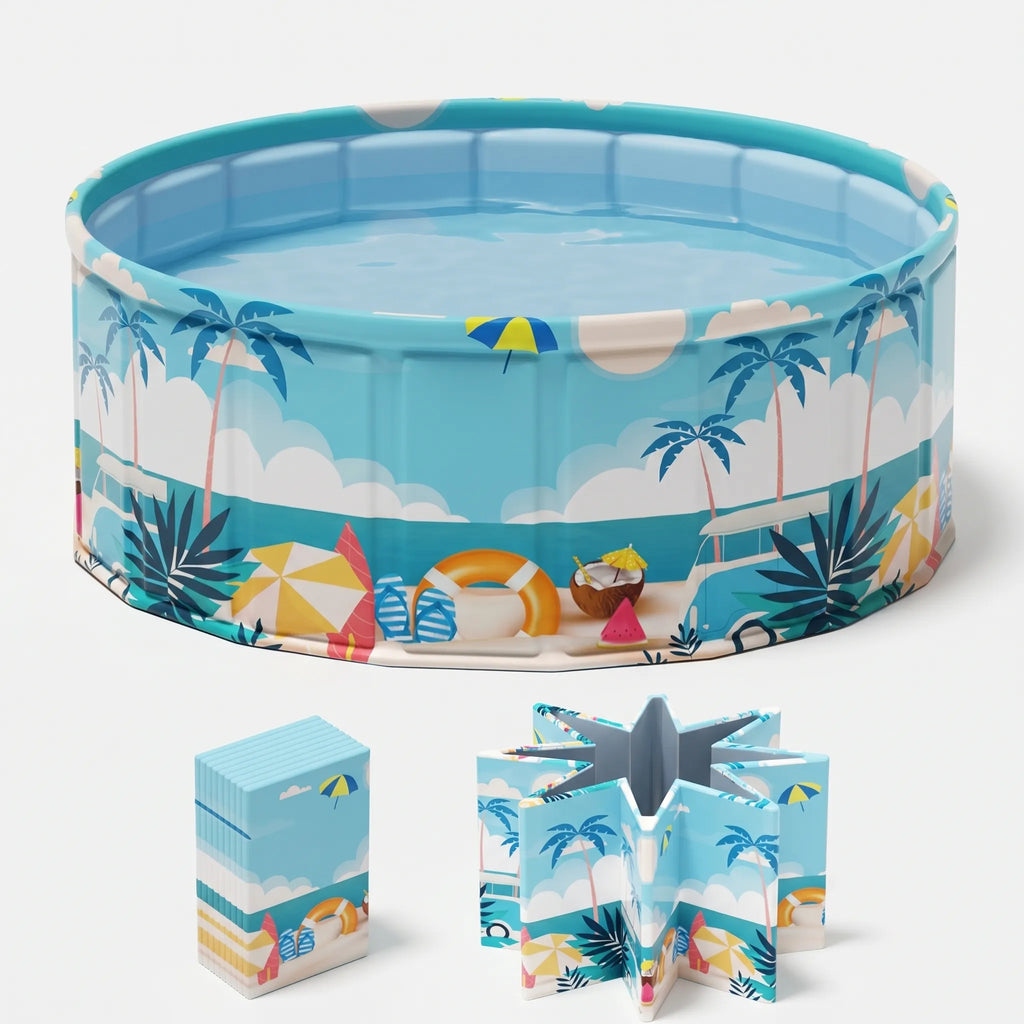 Foldable Paddling Pool – Outdoor Fun, Summer Relaxation