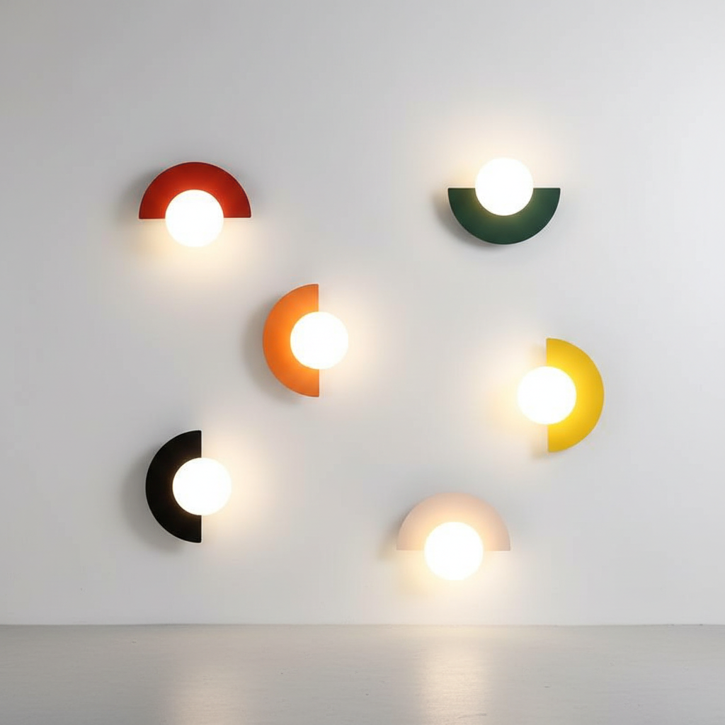 Semi-Circle Wall Lamp Minimalist – Modern Lighting for Home, Living Room