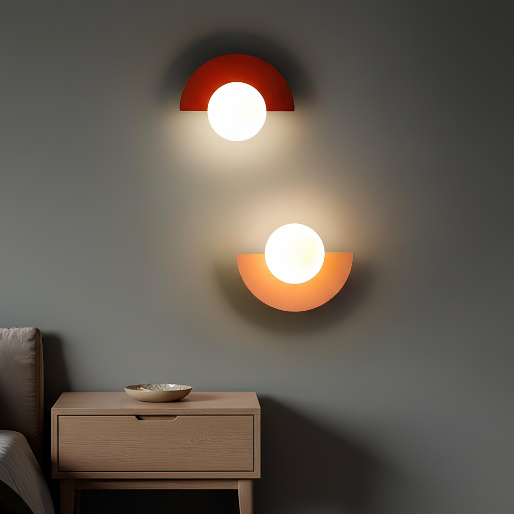 Semi-Circle Wall Lamp Minimalist – Modern Lighting for Home, Living Room