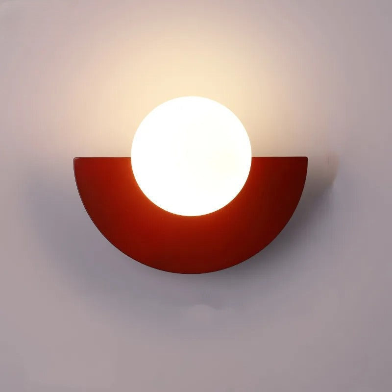 Semi-Circle Wall Lamp Minimalist – Modern Lighting for Home, Living Room