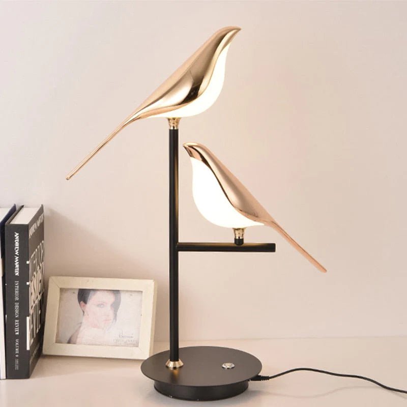 Golden Birdlight Wall Lamp | Modern LED Sconce – Home Decor, Ambient Lighting