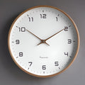 Nordic Wall Clock | Minimalist Wood Frame Design – Home Decor, Gift