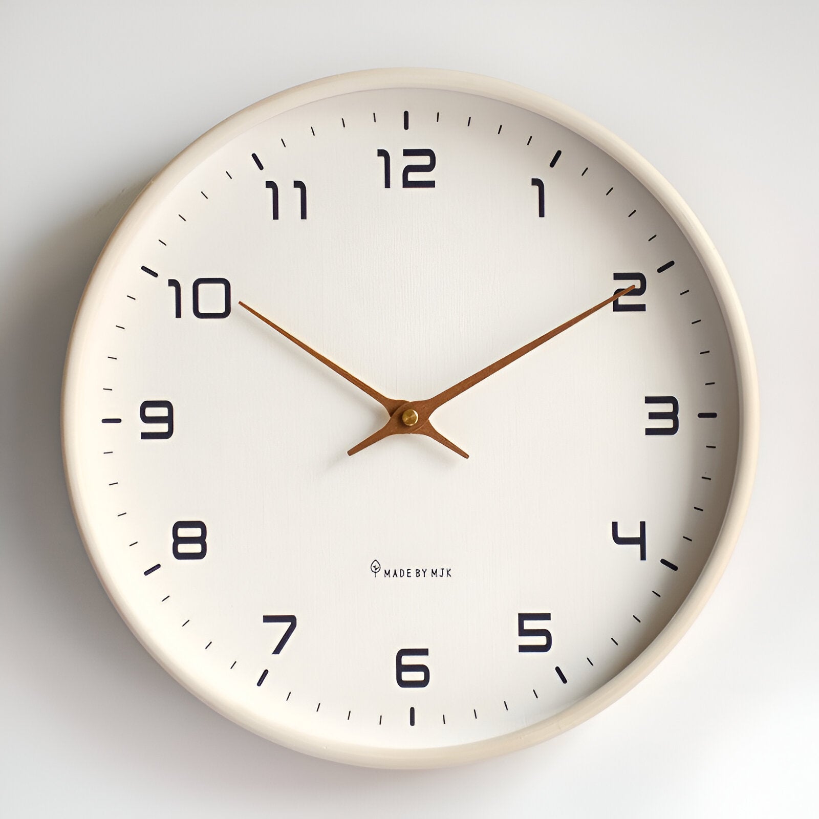 Nordic Wall Clock | Minimalist Wood Frame Design – Home Decor, Gift