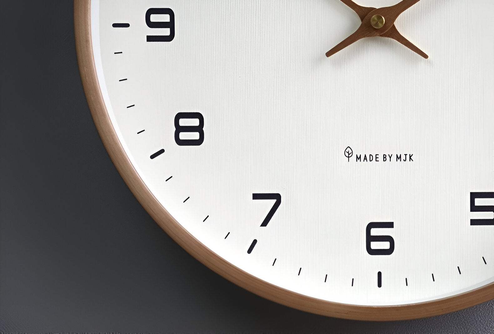 Nordic Wall Clock | Minimalist Wood Frame Design – Home Decor, Gift