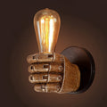 Industrial Hand Wall Lamp Resin E26 Sconce – Home Decor, Ambient Lighting
