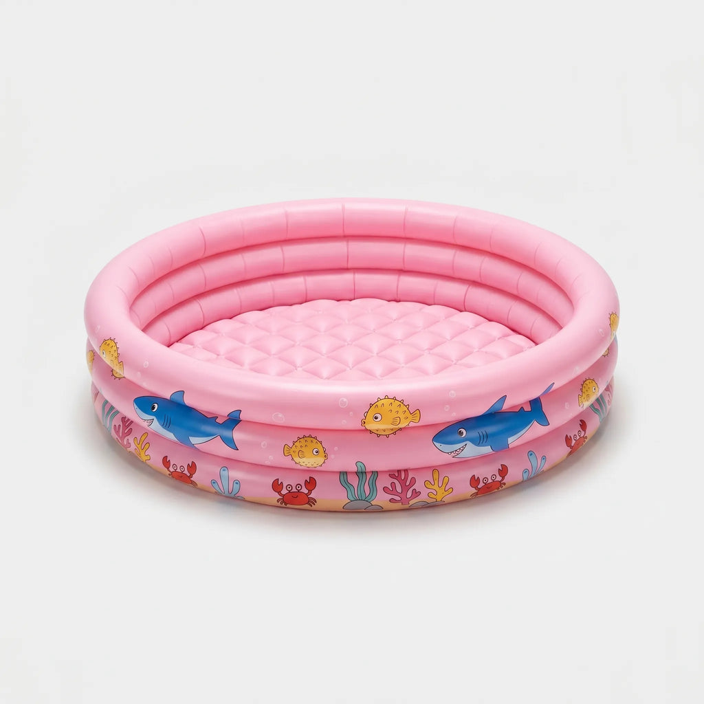 Inflatable Three-Ring Pool – Summer Fun, Backyard Relaxation