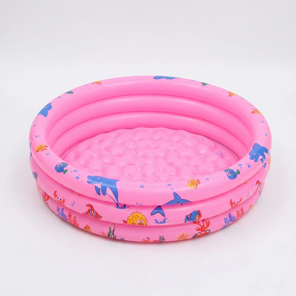 Inflatable Three-Ring Pool – Summer Fun, Backyard Relaxation