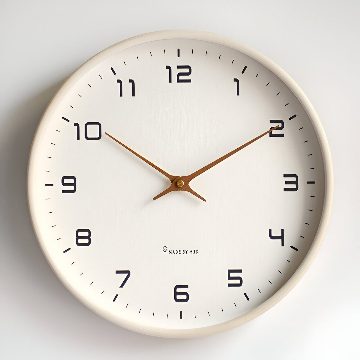 Nordic Wall Clock | Minimalist Wood Frame Design – Home Decor, Gift