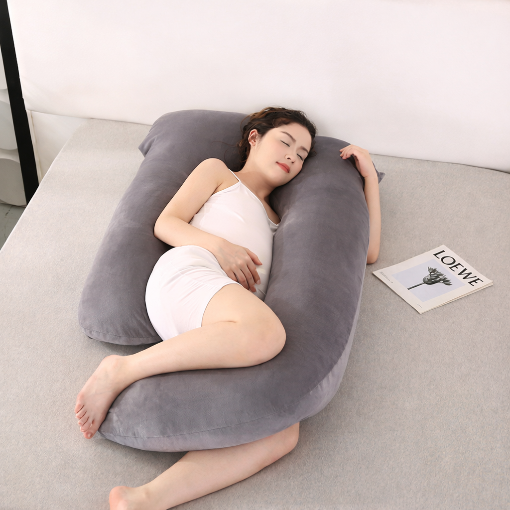 Pregnancy Pillow U Shape Sleeping Cushion – Comfort for Sleep, Support for Back