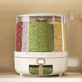 Rotating Airtight Food Storage Container | Large-Capacity Dispenser – Kitchen, Space-Saving