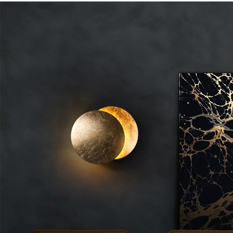 Lunaris Wall Light | Modern Design Solar Eclipse Inspired Sconce – Home Decor, Ambient Lighting