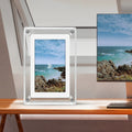 Acrylic Digital Photo Frame | Portable IPS Display, Built-in Battery – Home Office, Gift