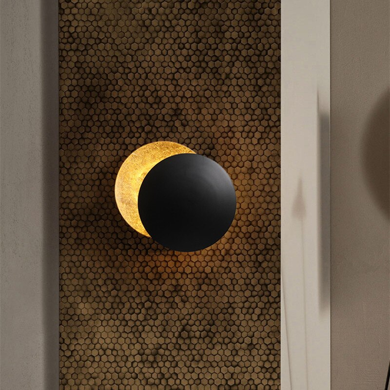Lunaris Wall Light | Modern Design Solar Eclipse Inspired Sconce – Home Decor, Ambient Lighting