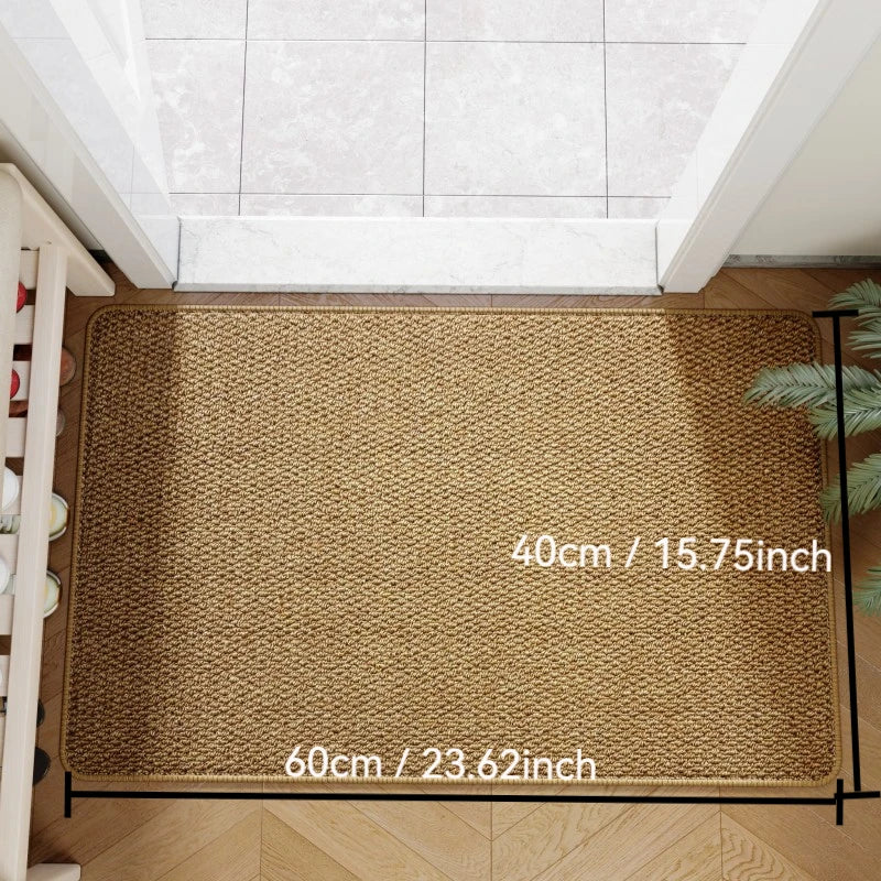 Faux Jute Outdoor Doormat | Durable Entrance Rug – Patio, Garden