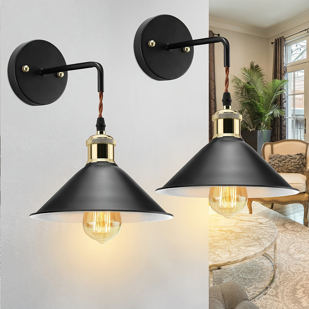Modern Metal Wall Sconce | Industrial Oil-Rubbed Finish – Home Decor, Ambient Lighting