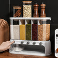 Multi-Compartment Kitchen Grain Storage Container | Airtight Organizer – Kitchen, Space-Saving