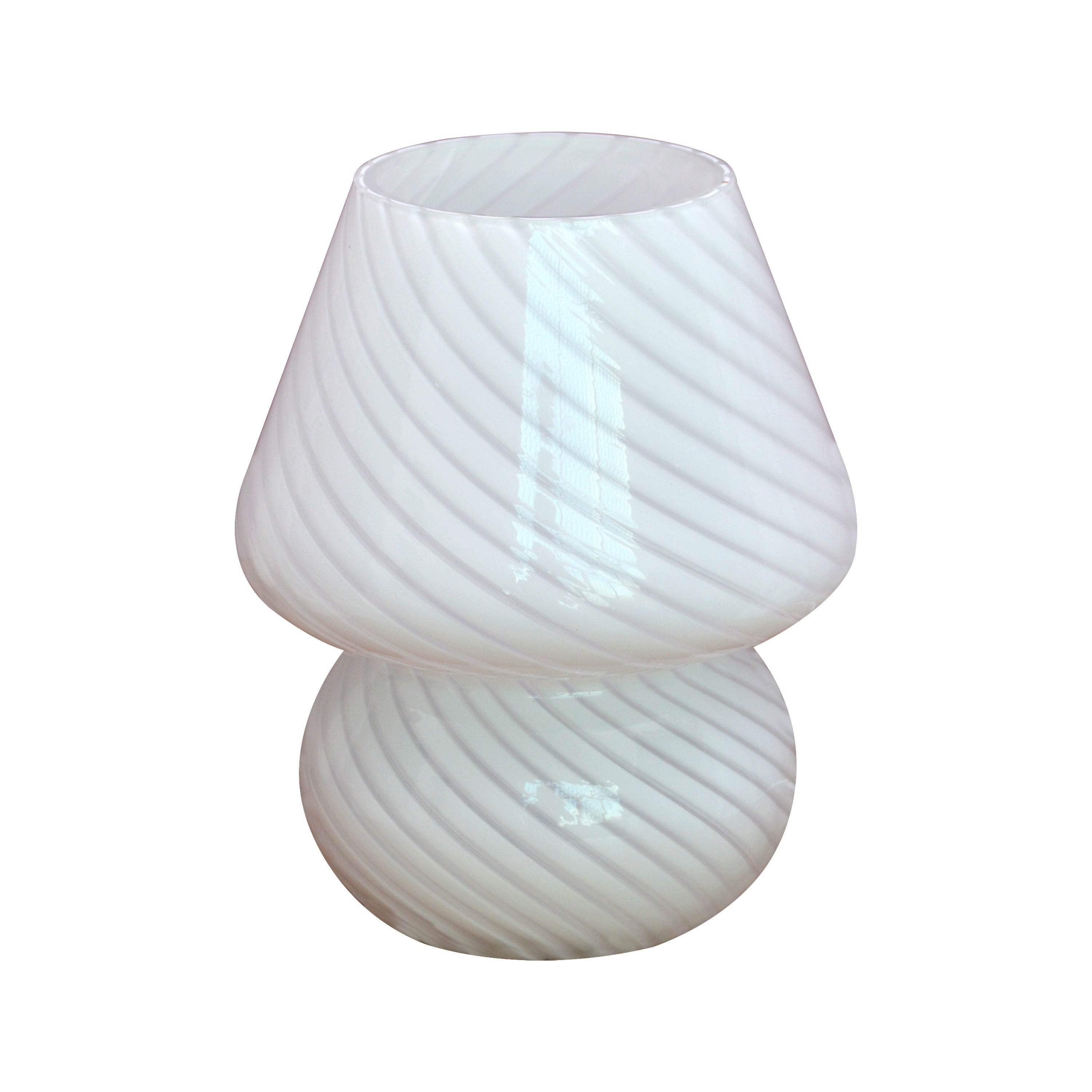 Murano-Style Glass Mushroom Lamp | USB Dimmable Light – Home Decor, Gift