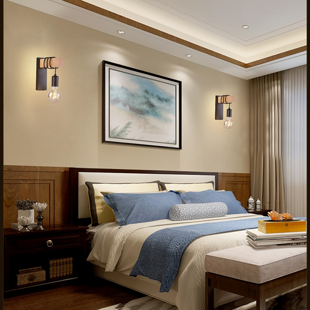 Modern Industrial Wall Sconce E27 Base Metal Finish – Home Decor, Lighting Solution