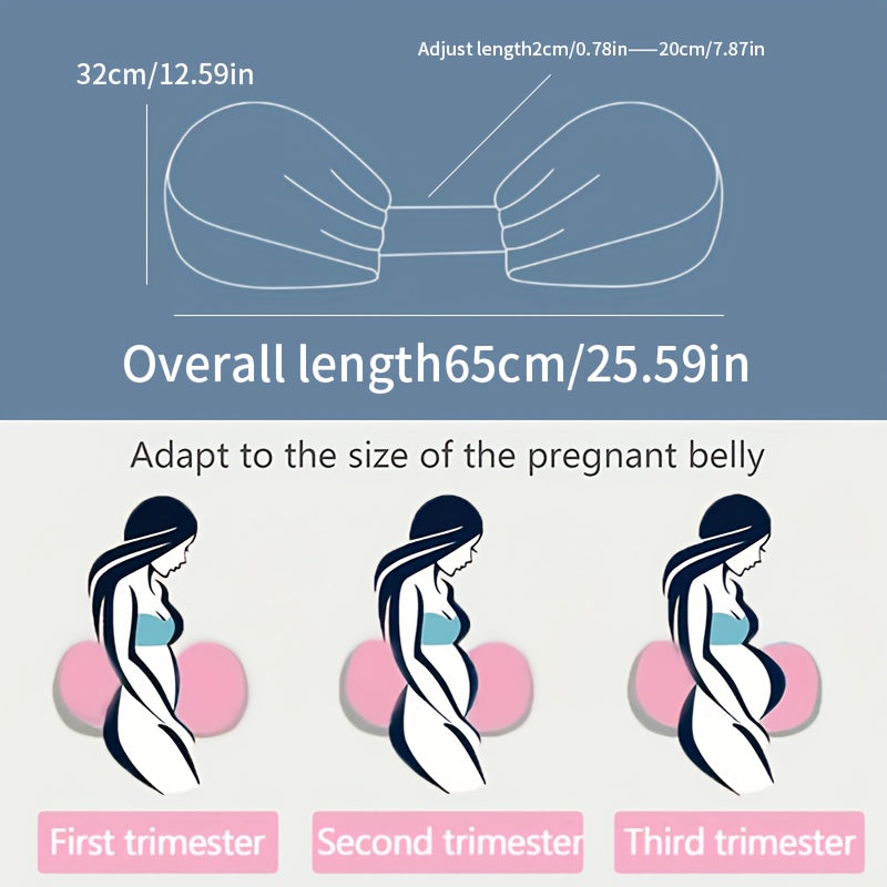 Adjustable Pregnancy Pillow | Ergonomic Maternity Support – Side Sleepers, Stomach Sleepers