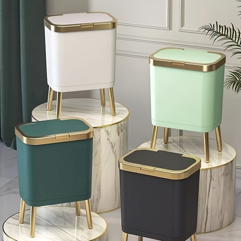 15L Odour-Sealing Trash Can with Elevated Legs – Kitchen, Living Room