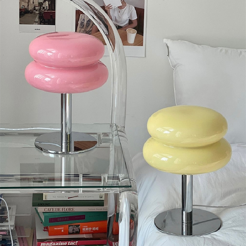 Italian Glass Table Lamp | Modern Retro Design – Home Decor, Accent Lighting