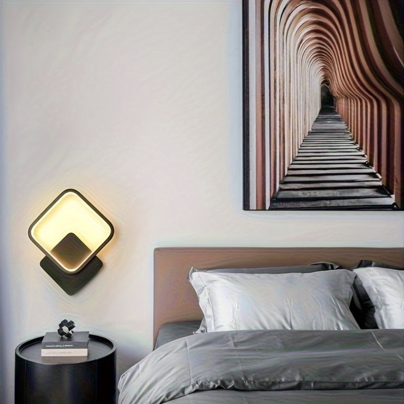 Modern Square LED Wall Lamp | Minimalist Design – Home Decor, Ambient Lighting