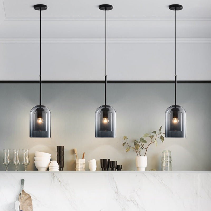 Stylish Double Glass Pendant Light – Home Decor, Modern Lighting