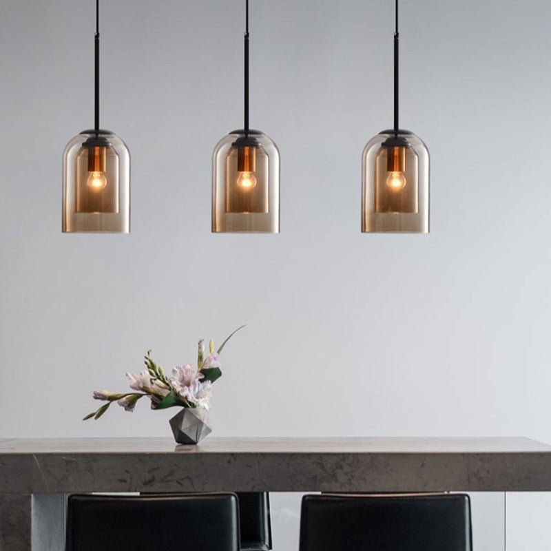 Stylish Double Glass Pendant Light – Home Decor, Modern Lighting