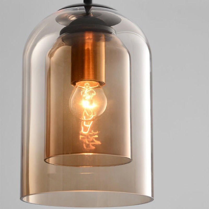 Stylish Double Glass Pendant Light – Home Decor, Modern Lighting