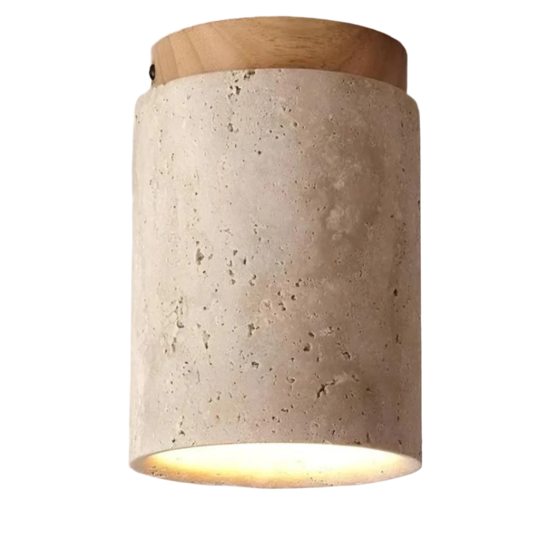 Runde Japanische Deckenlampe – Zen-Stil, Wohnraum, Geschenk