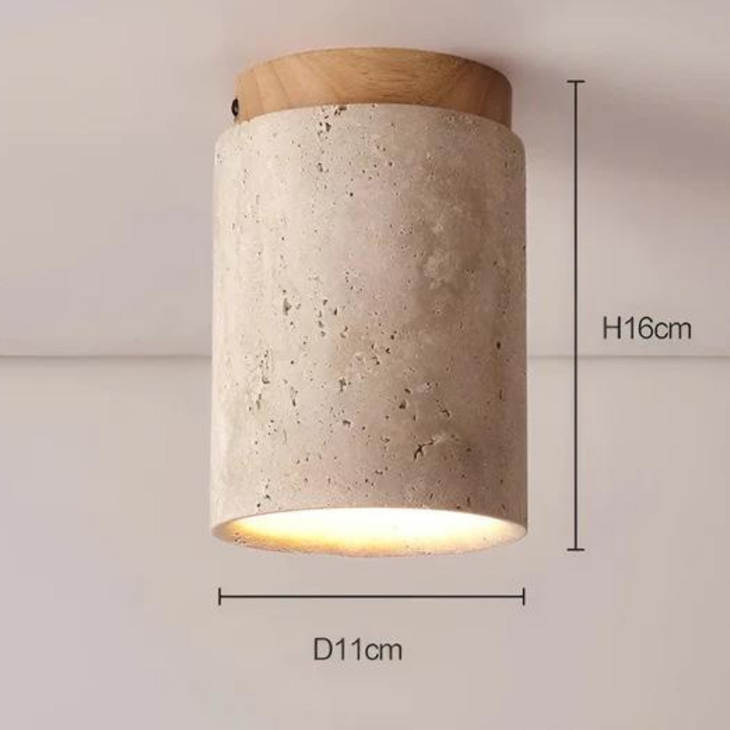 Runde Japanische Deckenlampe – Zen-Stil, Wohnraum, Geschenk