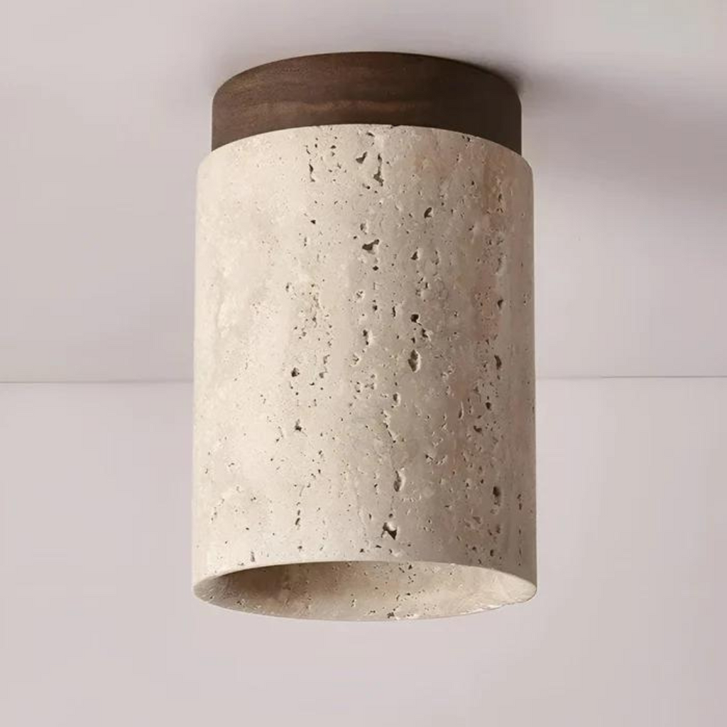 Runde Japanische Deckenlampe – Zen-Stil, Wohnraum, Geschenk